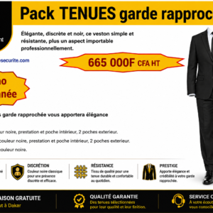 Pack tenues de garde rapprochée