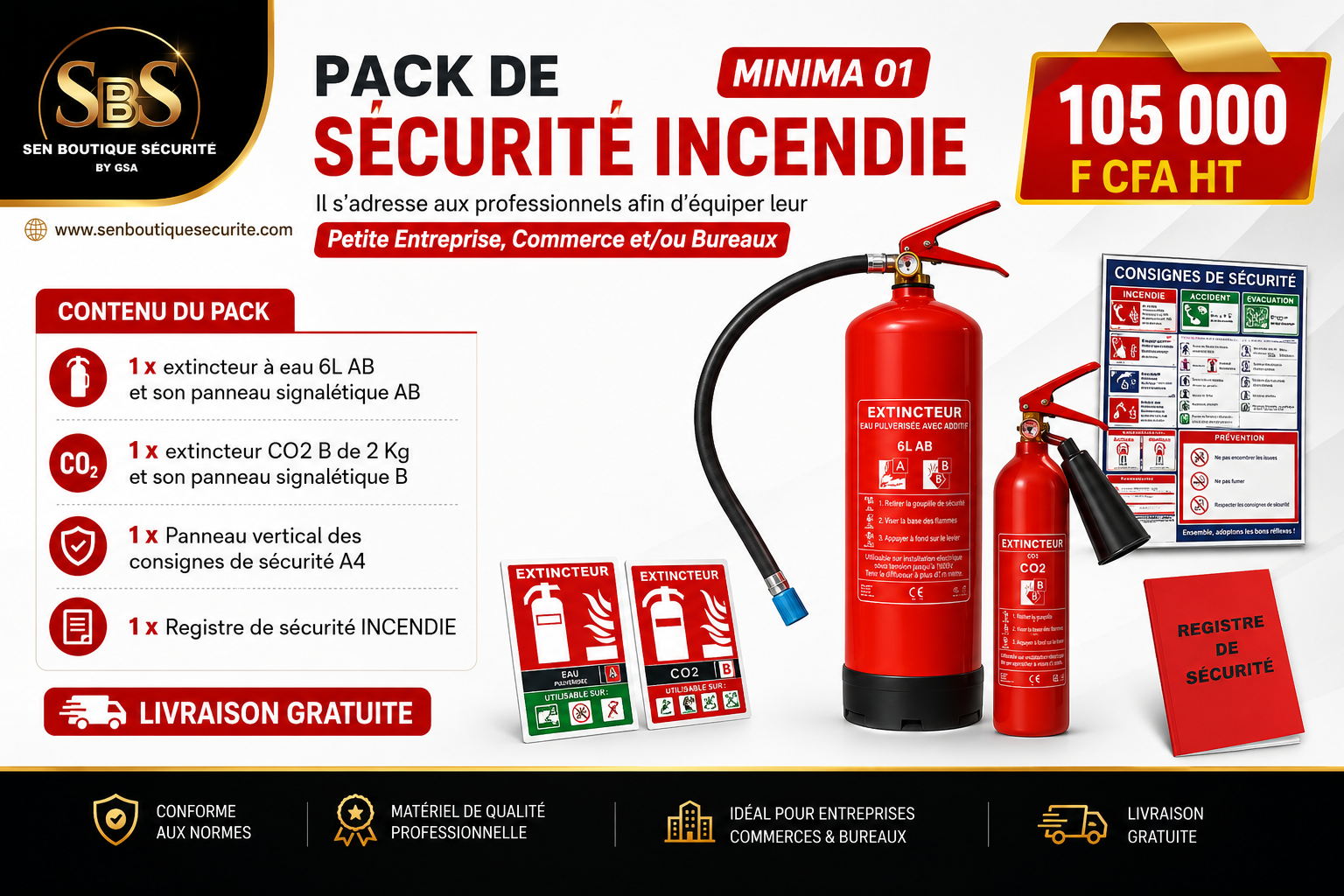 Pack sécurité Icendie