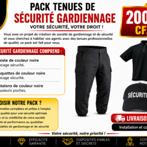 Pack tenues de sécurité gardiennage