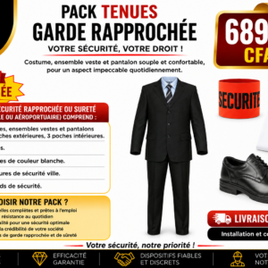 Pack tenues garde rapprochée.
